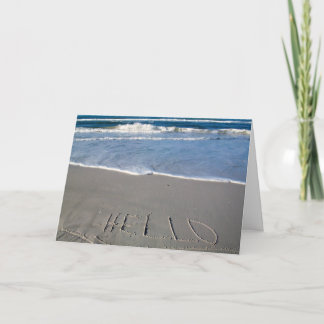 こんにちはビーチから カード