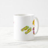 こんにちはビーチサンダル コーヒーマグカップ (正面右)