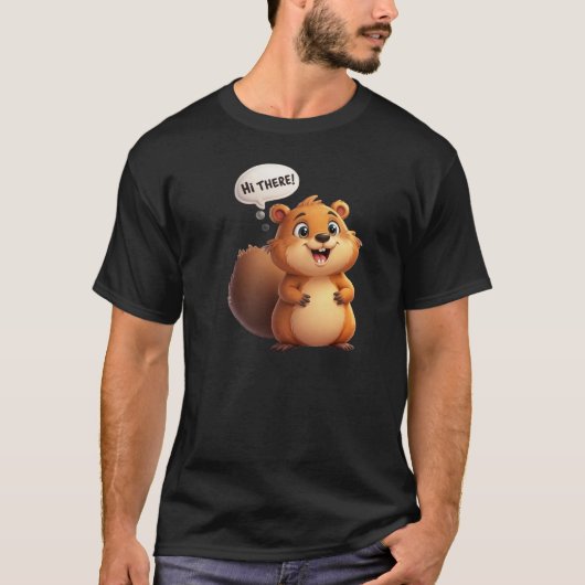 こんにちはビーバー Tシャツ (正面)