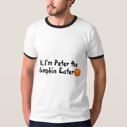 こんにちはピーターカボチャ食べる人 Tシャツ (正面)