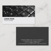 こんにちはファイ- 0174 -キーボード 名刺 (正面/裏面)