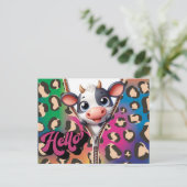 こんにちはブウ牛のピーク ポストカード (スタンド正面)