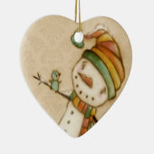 こんにちはブルーバード-陶磁器のオーナメント セラミックオーナメント (右)