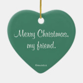 こんにちはブルーバード-陶磁器のオーナメント セラミックオーナメント (裏面)