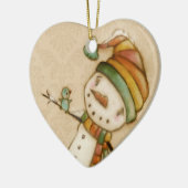 こんにちはブルーバード-陶磁器のオーナメント セラミックオーナメント (左)