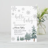 こんにちはベイビーの招待状, シルバーウィンターのベイビーシャワー 招待状 (スタンド正面)
