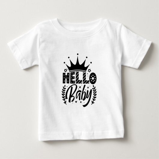 こんにちはベイビー ベビーTシャツ (正面)