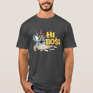 こんにちはボス! -煙突の鶏の人のティー Tシャツ