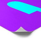 こんにちはモダン&スタイリッシュタイポグラフィ ポスター (角)