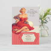 こんにちはラブ独身パーティー招待状 招待状 (スタンド正面)