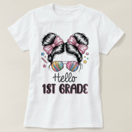 こんにちは一年生の先生 コケット鉛筆リボン Tシャツ