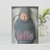 こんにちは世界のベビーの発表 案内状 (スタンド正面)