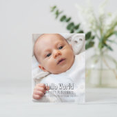 こんにちは世界の誕生Annoucement 案内状 (スタンド正面)