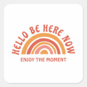 こんにちは今ステッカー スクエアシール (正面)