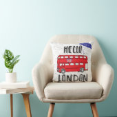 こんにちは傘が付いているロンドン|手の教養がある印 クッション (椅子)