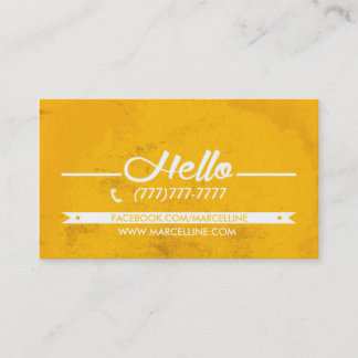 こんにちは六角形のグランジな名刺 名刺