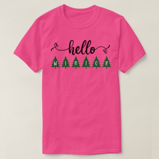 こんにちは冬1 Tシャツ (デザイン正面)