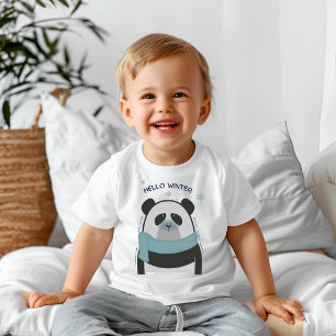 こんにちは冬 ベビーTシャツ