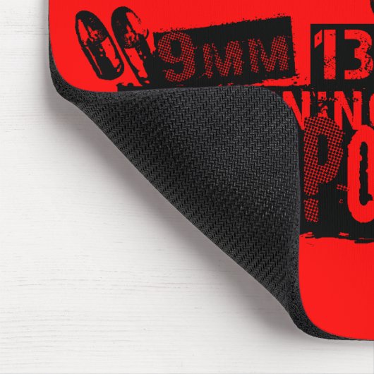 こんにちは力を茶色にすること マウスパッド (コーナー)