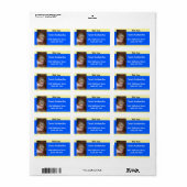 こんにちは可愛いオランウータンモンキービジネス ラベル (フルシート)