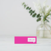 こんにちは名刺を出動させて下さい スキニー名刺 (スタンド正面)