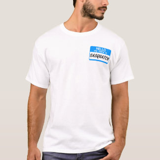 こんにちは名札のサスカッチ Tシャツ
