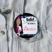 こんにちは名札- Dreadlocks先生 缶バッジ (インサイチュ)