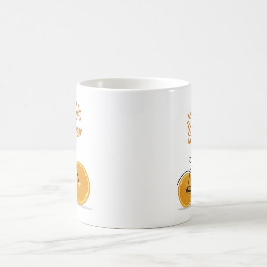 こんにちは夏おもしろい、レトロなバイクTシャツスローピロ コーヒーマグカップ (中央)