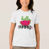 こんにちは夏のスイカ トライブレンドＴシャツ (正面)