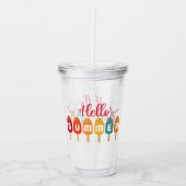 こんにちは夏 | アイスカラフルクリーム アクリルタンブラー (正面)