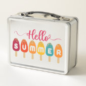 こんにちは夏 | アイスカラフルクリーム メタルランチボックス (裏面)