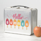 こんにちは夏 | アイスカラフルクリーム メタルランチボックス (インサイチュ)