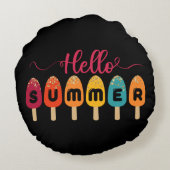 こんにちは夏 | アイスカラフルクリーム ラウンドクッション (裏面)