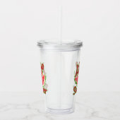 こんにちは夏 | ウオータカラースイカデザイン アクリルタンブラー (右)