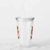 こんにちは夏 | ウオータカラースイカデザイン アクリルタンブラー (左)