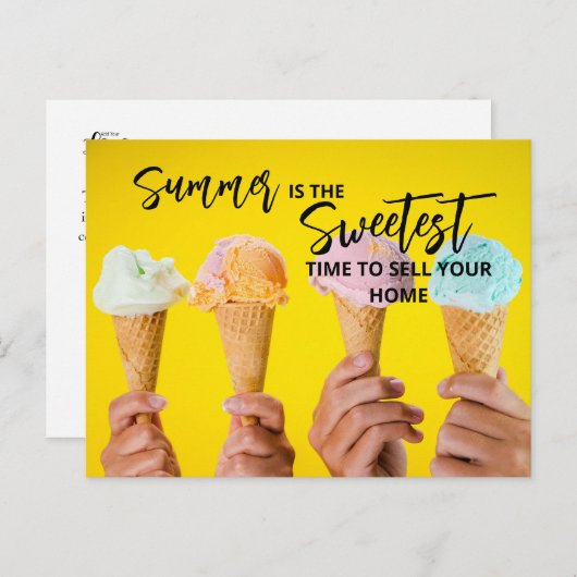 こんにちは夏! | エステー実在トマーケティングはがき ポストカード (正面/裏面)