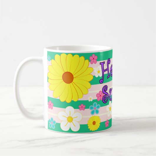 こんにちは夏！ コーヒーマグカップ (左)