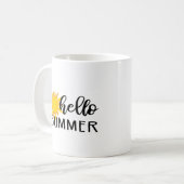 こんにちは夏 コーヒーマグカップ (正面左)