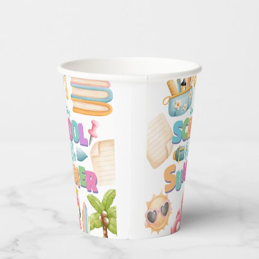 こんにちは夏！スクールズアウトサマープールパーティー 紙コップ (右)