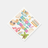 こんにちは夏！スクールズアウトサマープール紙 スタンダードカクテルナプキン (角)