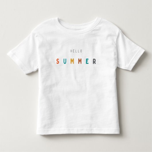 こんにちは夏。トドラーTシャツ トドラーTシャツ (正面)