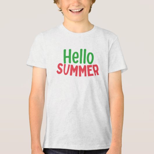 こんにちは夏 トライブレンドＴシャツ (正面)