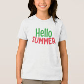 こんにちは夏 トライブレンドＴシャツ (正面)