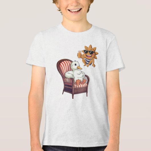 こんにちは夏  トライブレンドＴシャツ (正面)