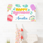 こんにちは夏！プールパーティの招待状バナー 横断幕 (インサイチュ)