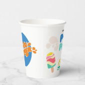 こんにちは夏！プールパーティの招待状 紙コップ (右)