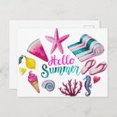 こんにちは夏 ポストカード (正面/裏面)