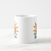 こんにちは夏 | 水彩スイカ&サン鮮やかズ コーヒーマグカップ (中央)