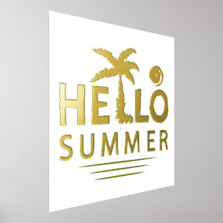 こんにちは夏 箔ポスター