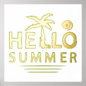 こんにちは夏 箔ポスター (正面)